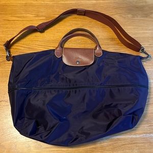 Le Pliage 21-Inch Expandable Travel Bag (Plum) | Long Champ